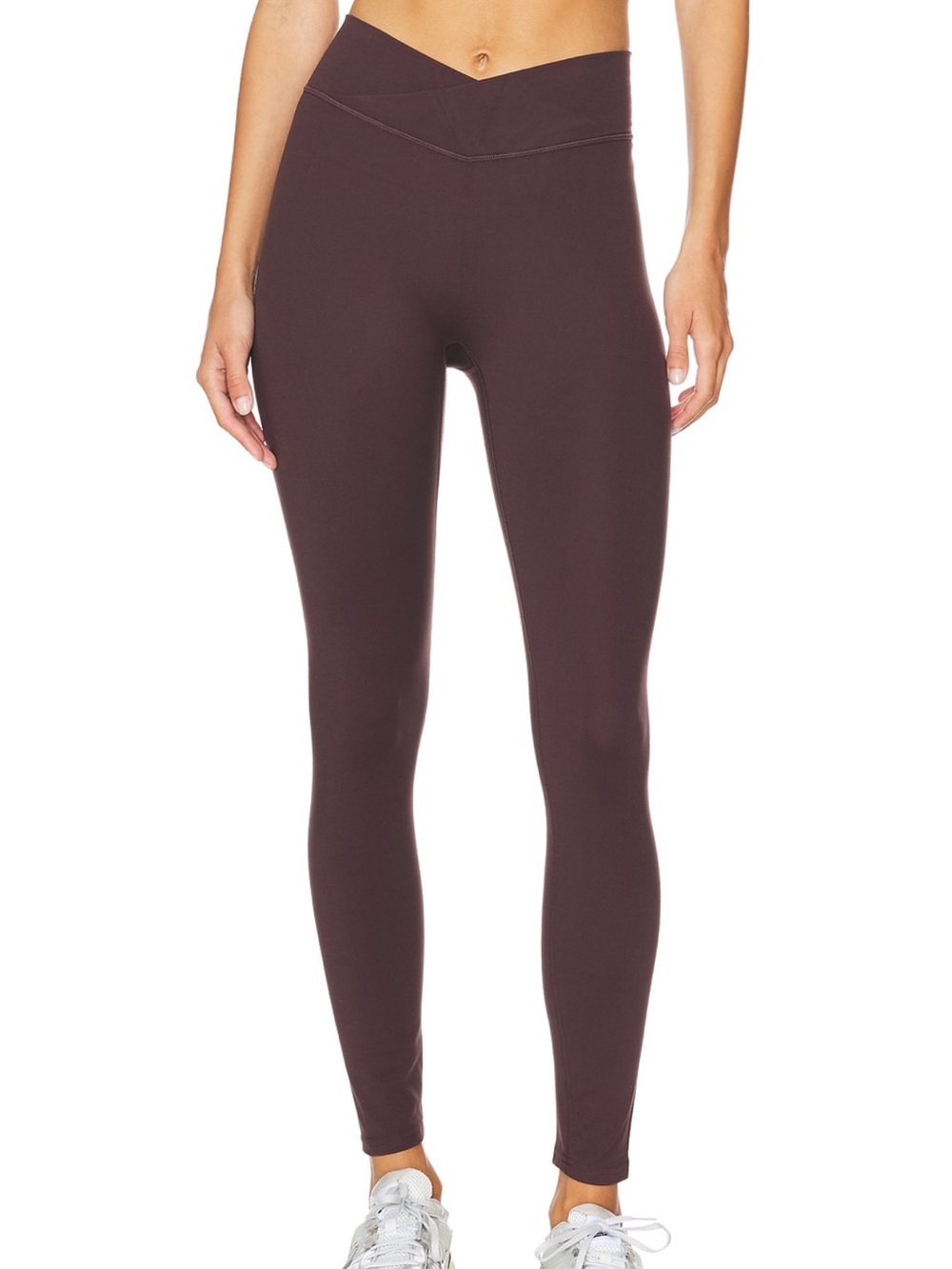 437 V legging espresso brown